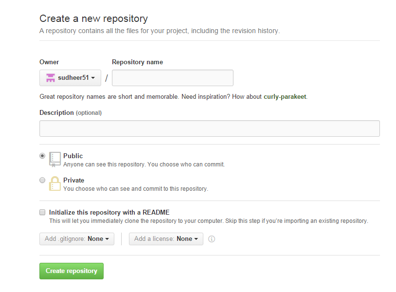 Github Pushing the Code from Local Repository to Global Repository